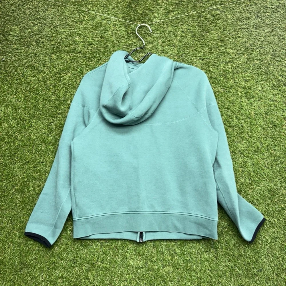 Nike Tech Hoodie Youth XL Kids Green Full Zip Up Fleece Casual Jacket